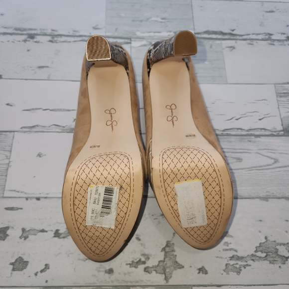 New Jessica Simpson Nellah Womens Suede Platform Heels Size 7.5 - Picture 13 of 14